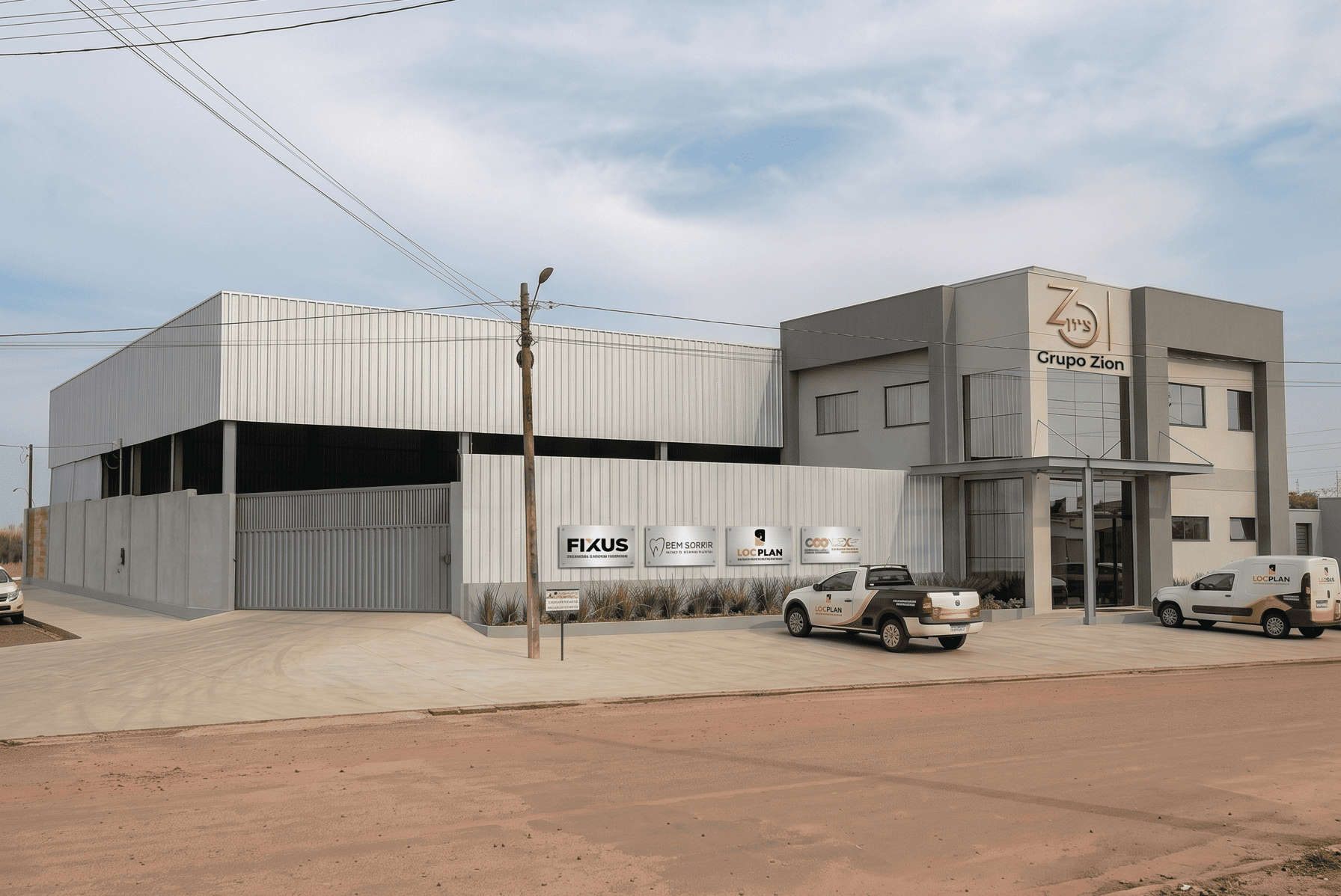 Nova sede do Grupo Zion em construção